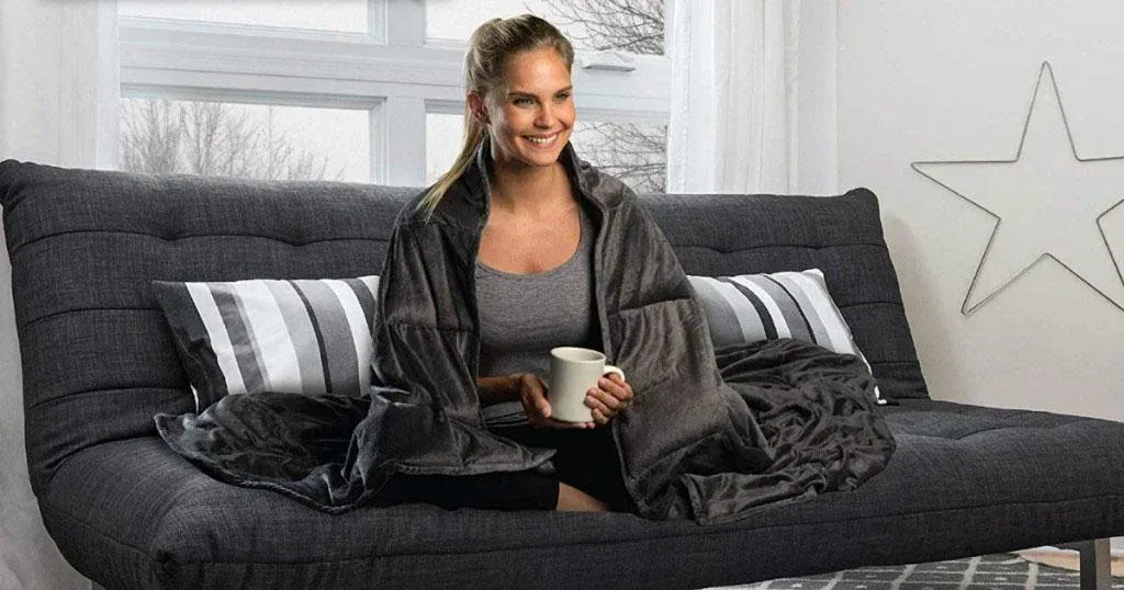 Gewichts-Decke, Therapie-Decke „Relax Vital“, 135 x 200 cm, 7,25 kg, Grau