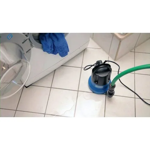Flachsaugpumpe GFS401S 400W + Gartenschlauch 20m und Düsensatz