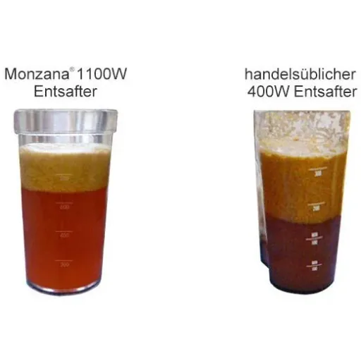 Entsafter - Entsafter für Obst & Gemüse 1100W - Edelstahl - große Einfüllöffnung