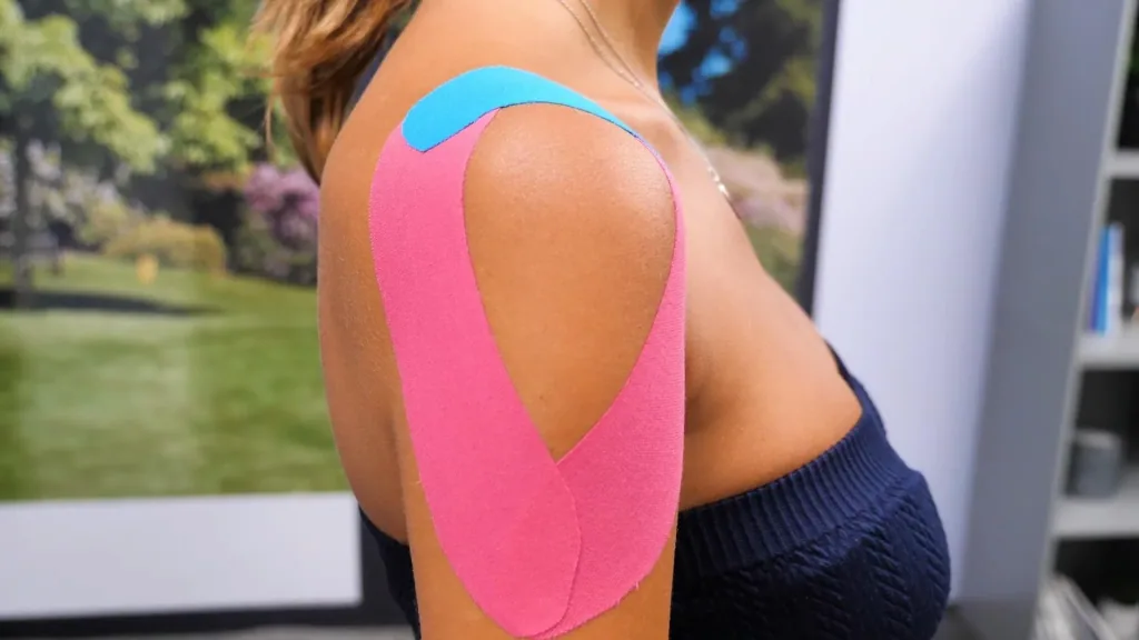 Kinesio-Tape, Physio-Tape, Türkis/ Dunkelblau/ Pink, 3-teilig