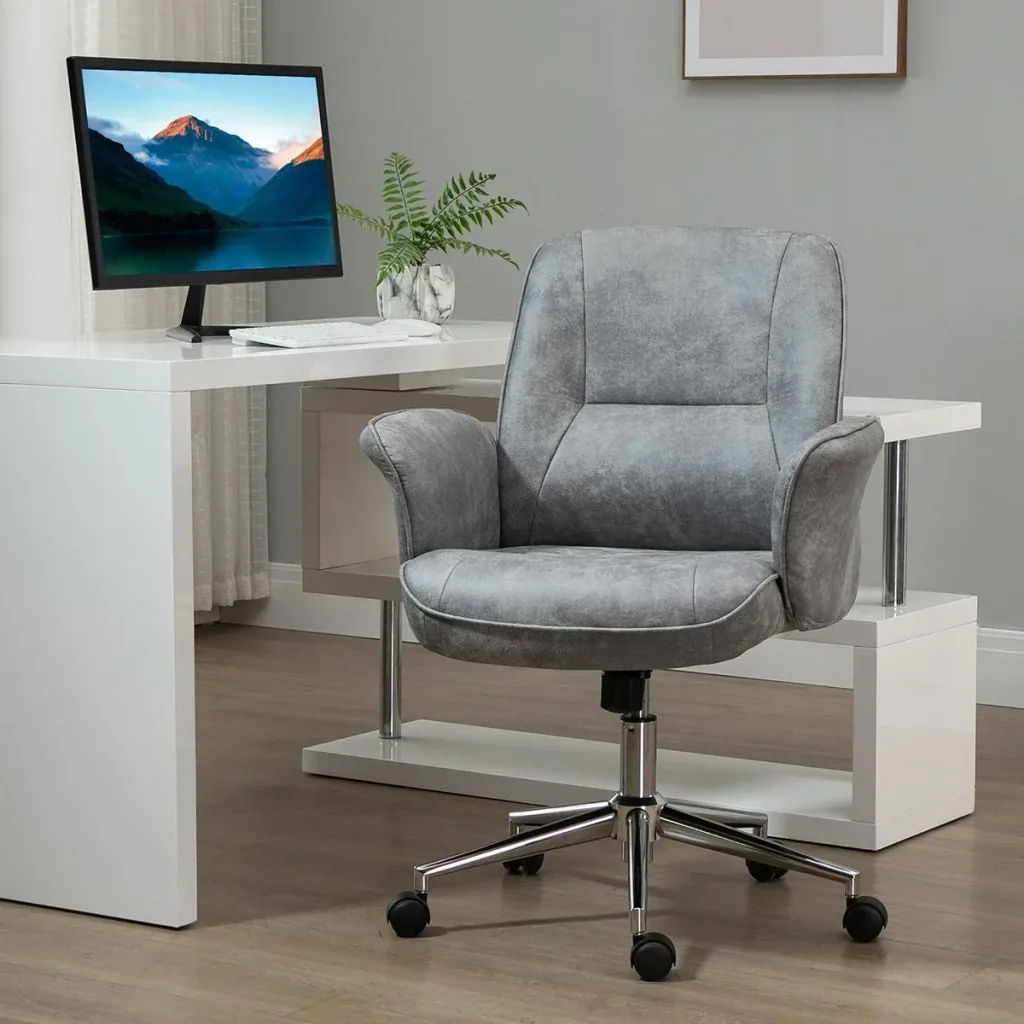 Bürostuhl Schreibtischstuhl Drehstuhl Home-Office-Stuhl mit Wippenfunktion höhenverstellbarer ergonomisch 360°-Drehräder
