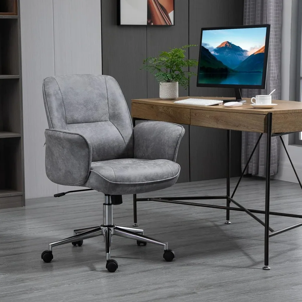 Bürostuhl Schreibtischstuhl Drehstuhl Home-Office-Stuhl mit Wippenfunktion höhenverstellbarer ergonomisch 360°-Drehräder
