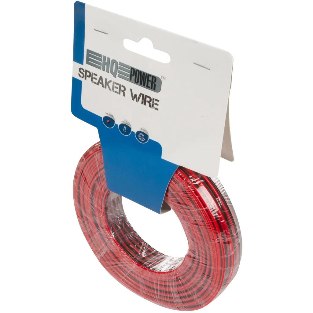 lautsprecherkabel - rot/schwarz - 2 x 0.75 mm² - 25 m