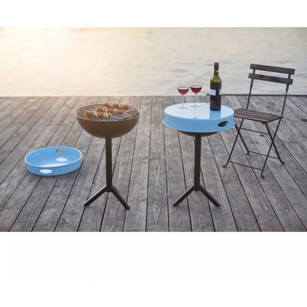 Esschert Design BBQ-Tisch Carbonstahl blau FF251