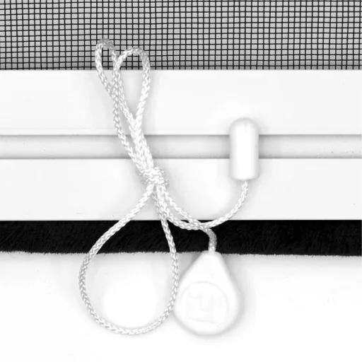 Insektenschutz-Rollo für Fenster, 160 x 160 cm in weiß