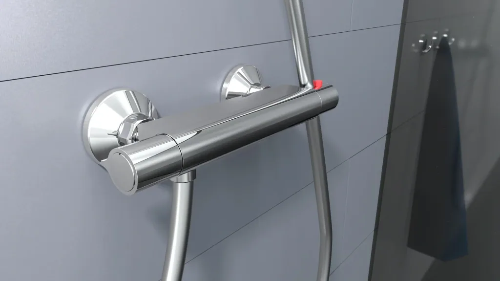Thermostat Duscharmatur, chrom