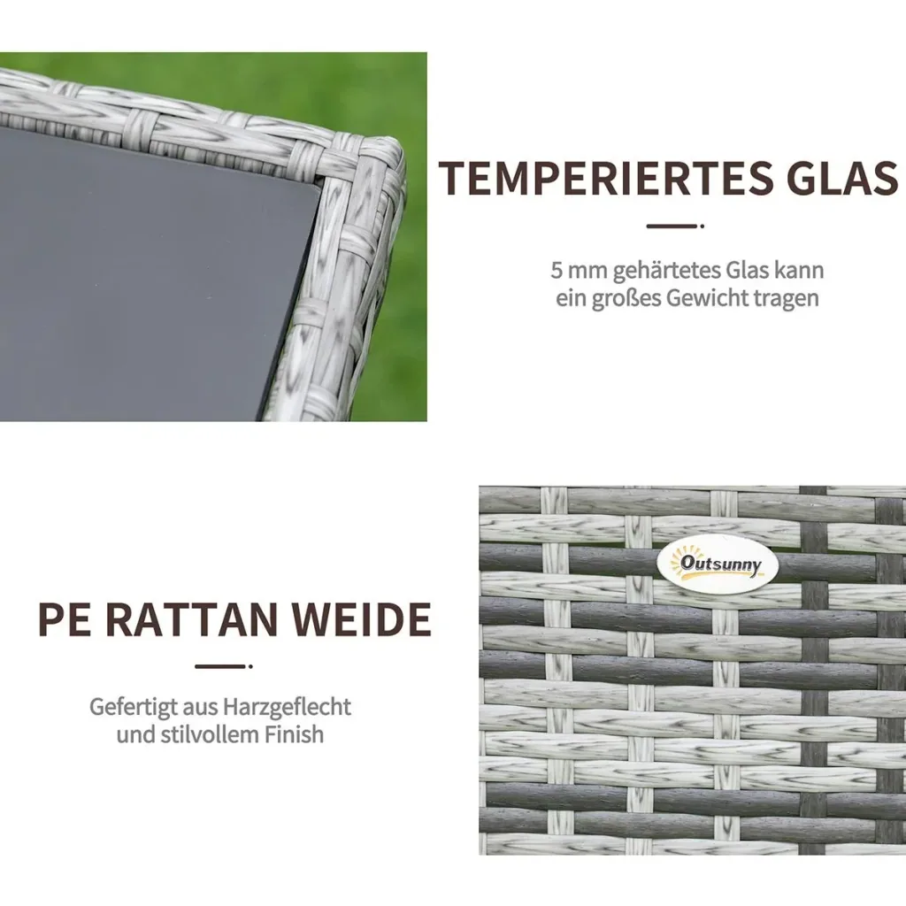 Gartentisch Glastisch Esstisch Gar