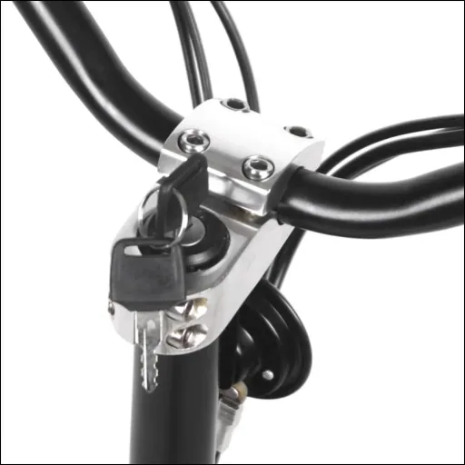 E-Roller "Revoluzzer" Safety 45 km/h inklusive Blinkanlage und Gepäck-Case schwarz