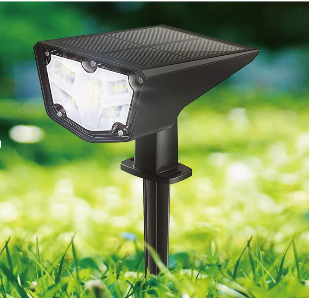 LED Solar Outdoor Leuchte in Schwarz