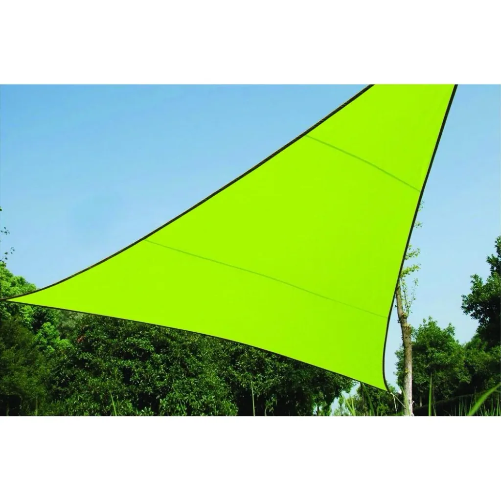 sonnensegel - dreieckig - 5 x 5 m x 5 m - lime grün