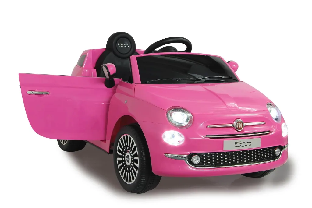 Ride-on Fiat 500 für Kinder, 12 Volt, Pink