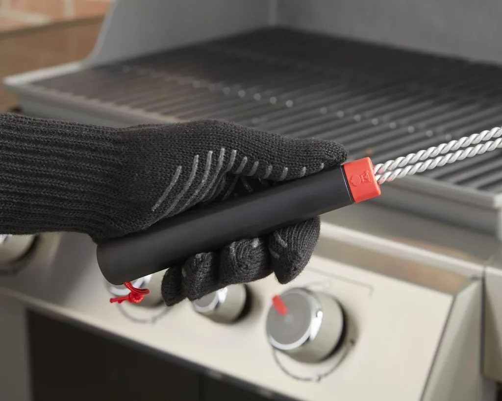 Dreiseitige Grillbürste, 46 cm
