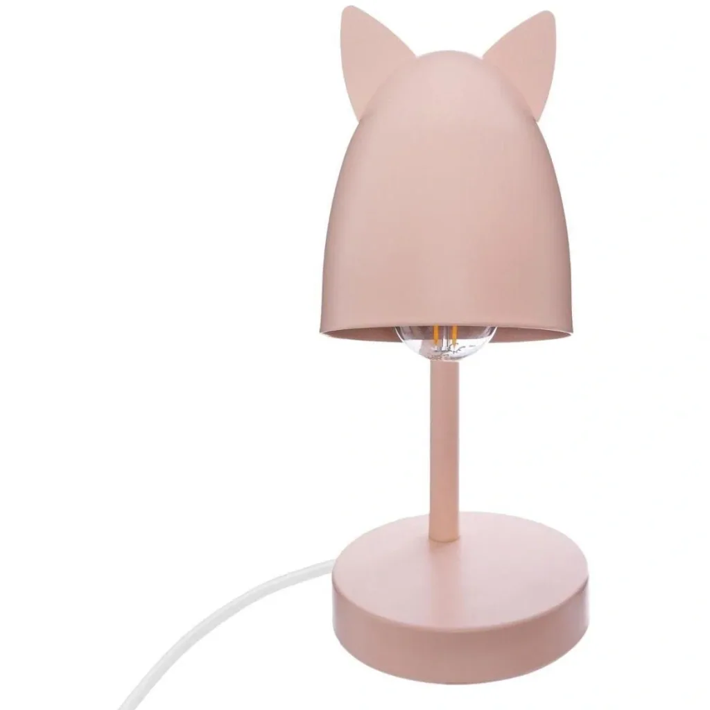 Schreibtischlampe mit Ohren - 18 x 12,5 x 31 cm - Pink