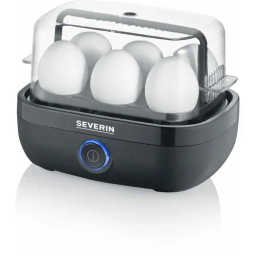Eierkocher für 6 Eier - 420 Watt - Schwarz