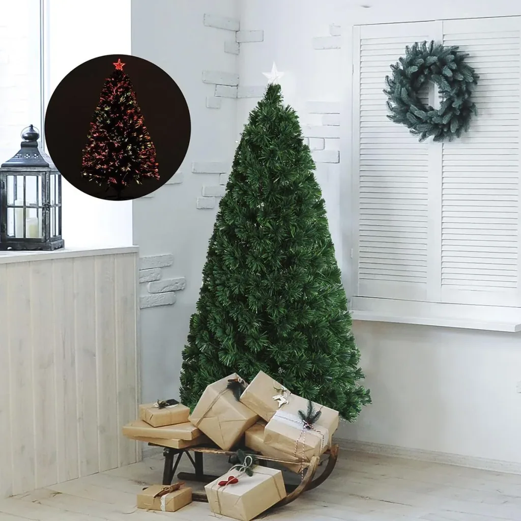 Weihnachtsbaum inklusive Metallständer grün