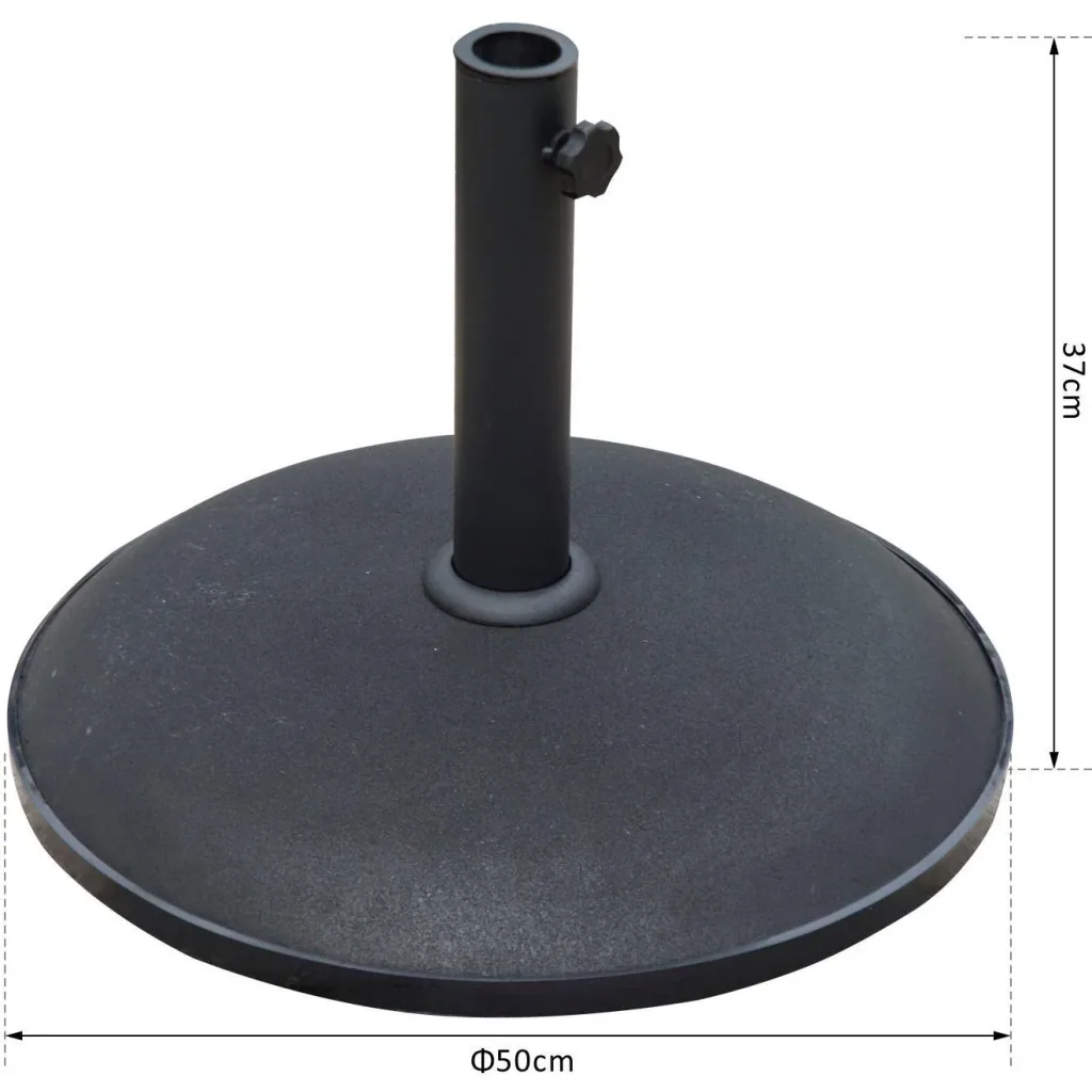 Sonnenschirmständer Sonnenschirmfuß 25kg Stahl Schwarz