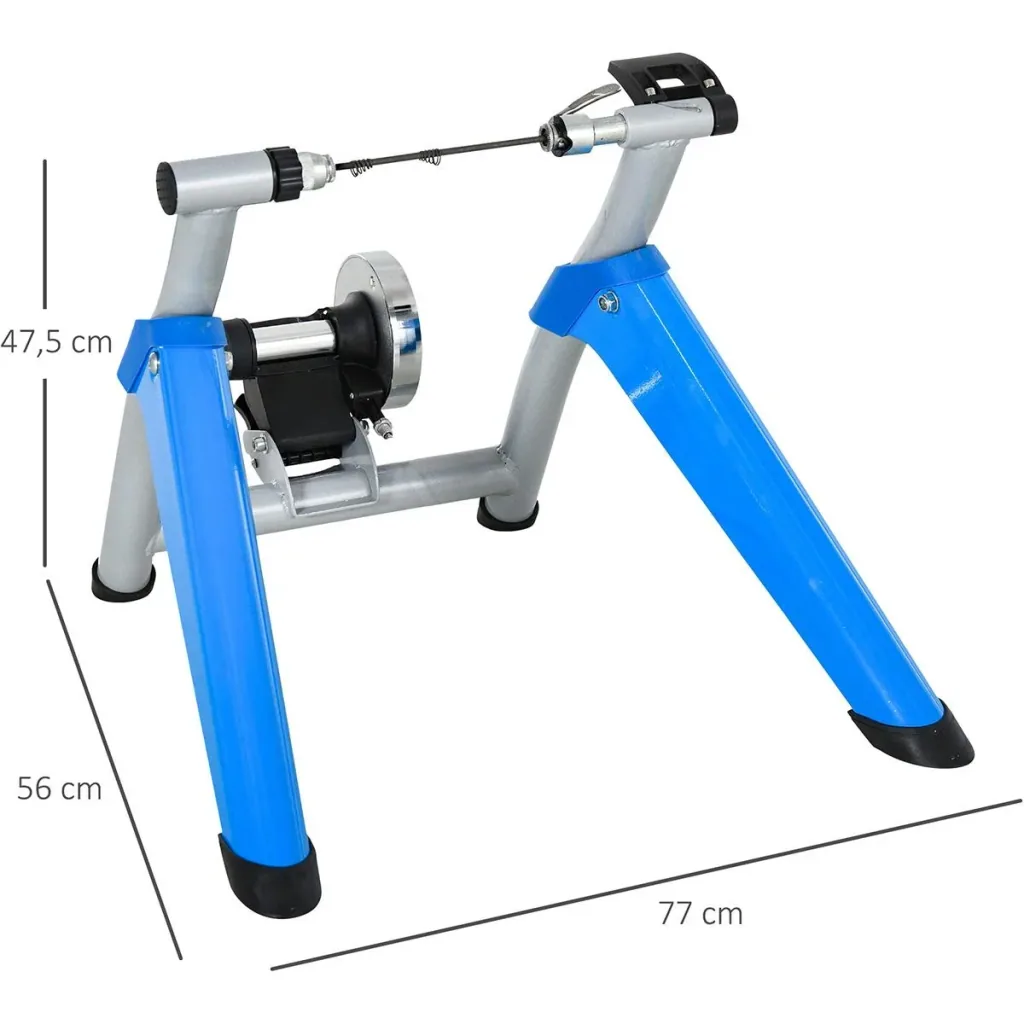 Fahrradtrainer mit Magnetbremse blau/silber
