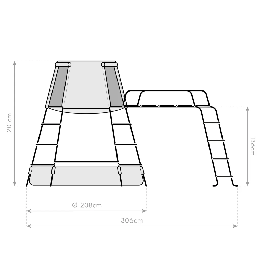 TP Toys Klettergerüst Spielturm Explorer schwarz