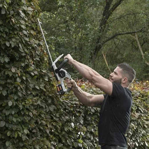 Heckenschere Leistungspaket | mit 5.0-Akku, 4.0-Ladegerät und faltbarem Gartenabfallbeutel