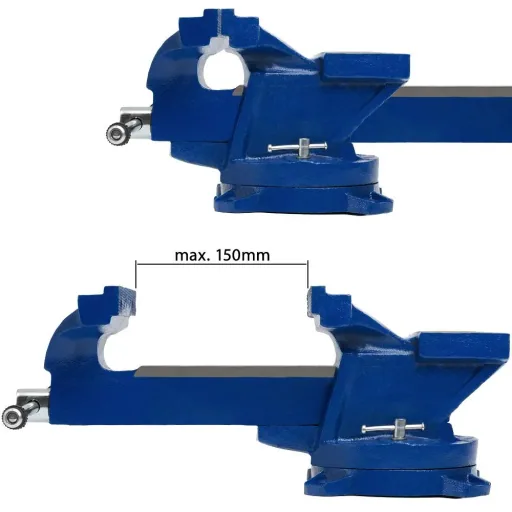 Drehbarer Parallelschraubstock 125mm