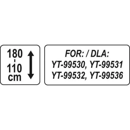 Stativ für Infrarotheizung - 1,1 t/m 1,8m