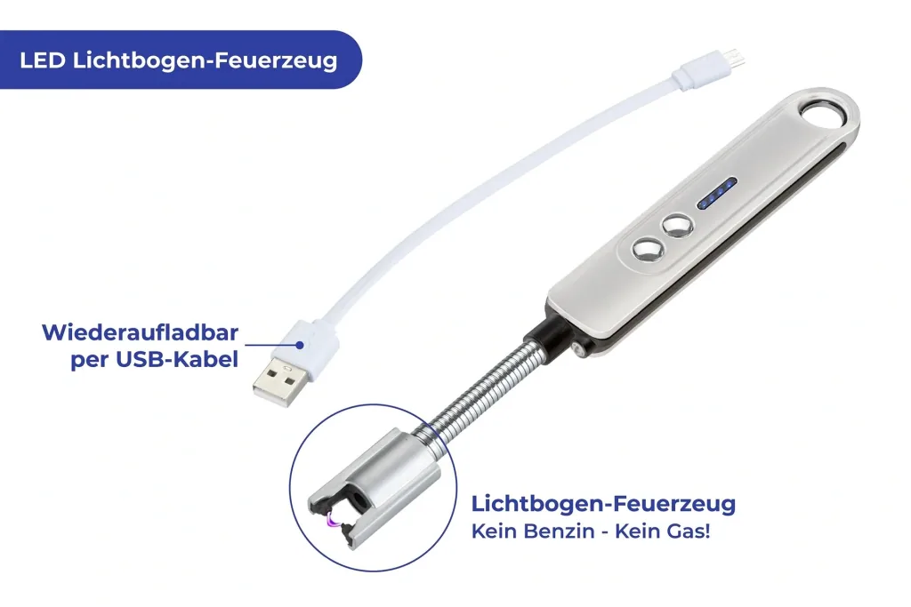 LED Lichtbogen-Feuerzeug