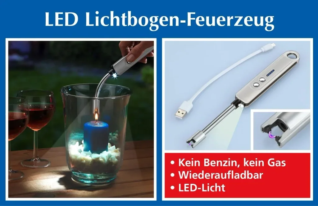 LED Lichtbogen-Feuerzeug