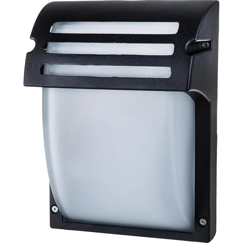 VT-754 Wandleuchte - Schwarz - Leuchte E27 - mattiertes Glas