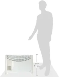 Plein Air Elektroheizung TCT-2000 750/1500/2000W Innenbereich Badezimmer | Einstellbarer Thermostat Weiß 25m²