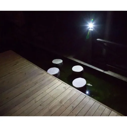 HD-Außenkamera mit LED-Licht und Bewegungserkennung weiß
