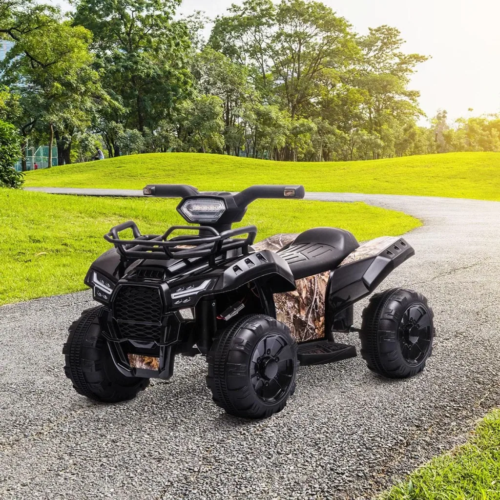 Mini Elektro-Quad Kinder Elektro ATV Kinderwagen LED Frontlicht Kinderfahrzeug Kindermotorrad Elektroquad für 18-36 Mo