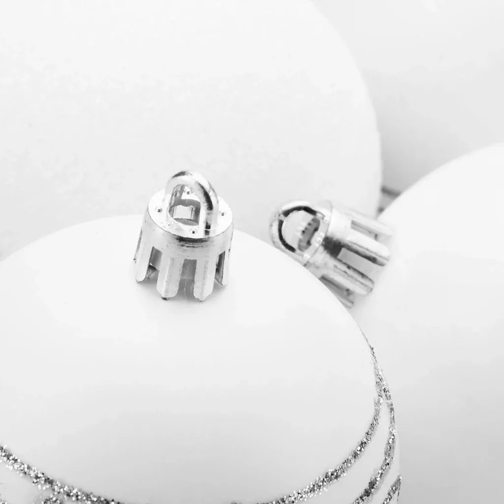Kugeln - Christbaumbeleuchtung - Christbaumschmuck - 24er Set Weiß
