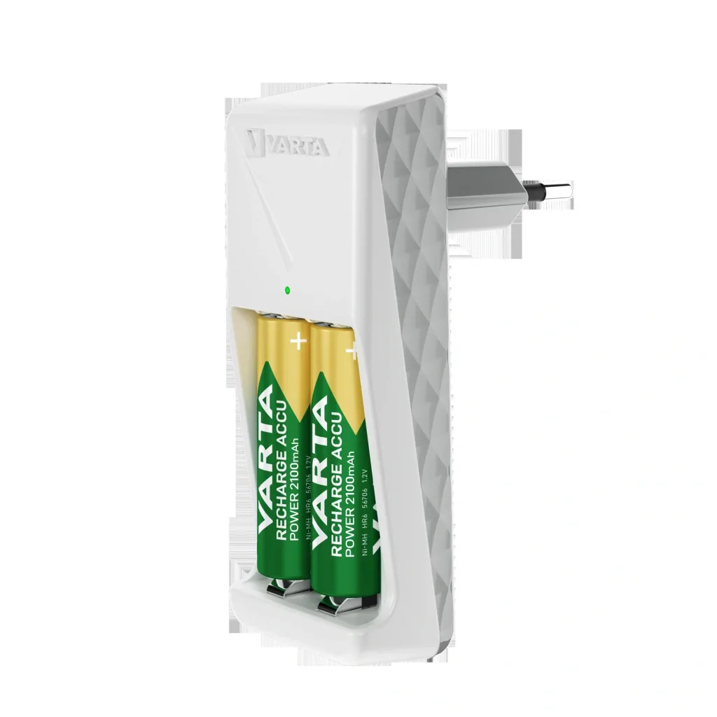 Mini Charger inklusive 2 x Mignon Akkus 2100 mAh