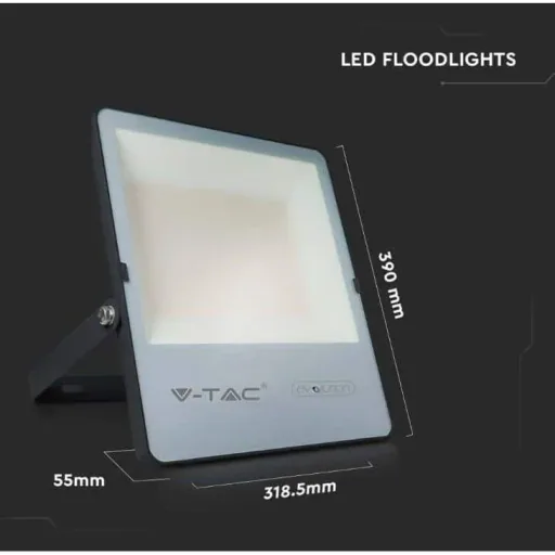VT-150185 LED-Flutlicht - 150 W - 23600 Lm - 4000K - Schwarz - Extra effizient