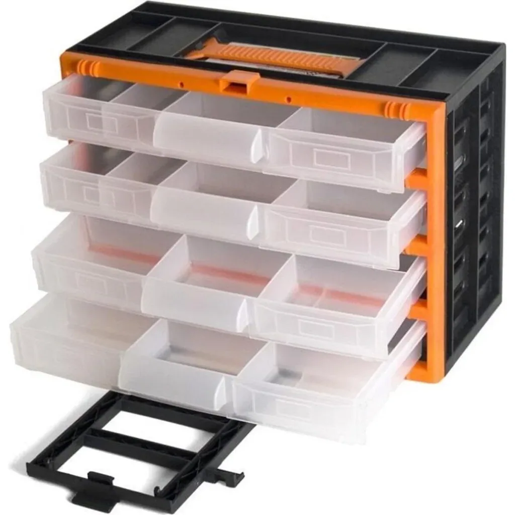 NOU Werkzeugkoffer Organizer 31X16 X22 cm - Schwarz