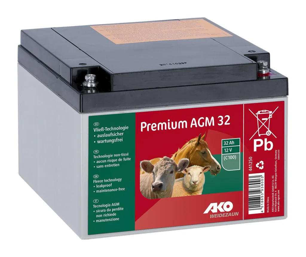 12 Volt Premium AGM Akku, 32 Ah