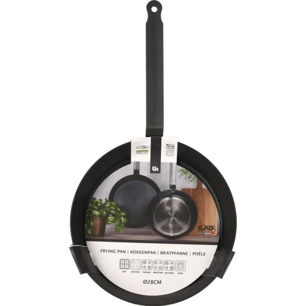 Bratpfanne - Paella-Pfanne - 28 cm - Schwarz