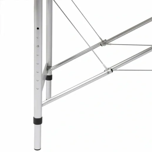 Klappbare Massageliege 3 Zonen mit Aluminiumrahmen (blau)