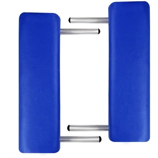 Klappbare Massageliege 3 Zonen mit Aluminiumrahmen (blau)