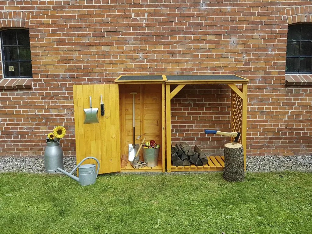 Kaminholzkombination "Speyer", honigbraun