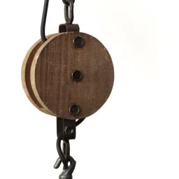 Hängelampe Matrix XL bundesweit Metall met Holz 144 x Ø 48 cm 60W E27