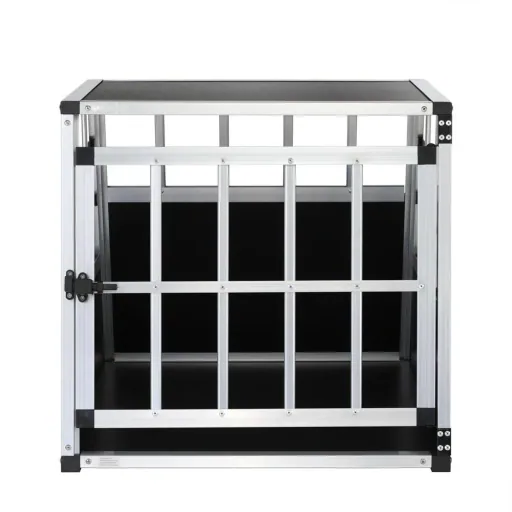 Hundetransportbox M 70x54x51cm Aluminium