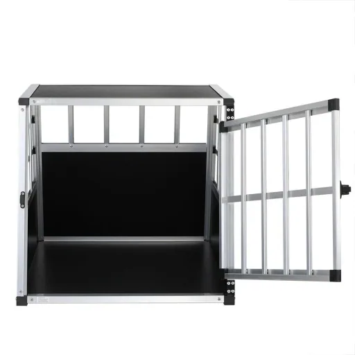 Hundetransportbox M 70x54x51cm Aluminium