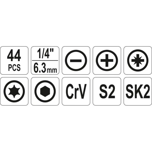 Grundlegendes Werkzeugset in robuster Tasche - 44 Teile