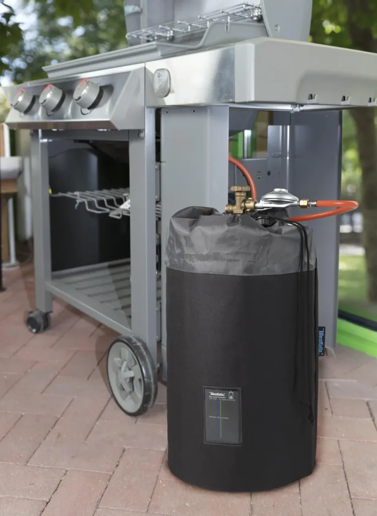 Gasflaschen-Abdeckung mit Gasstandsanzeige