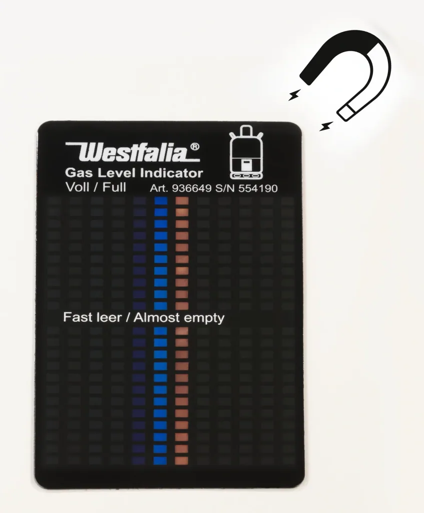 Gasflaschen-Abdeckung mit Gasstandsanzeige