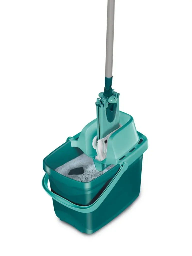 Set Eimer 12 Liter mit Presssieb, Bodenwischer, Set "Combi M + Wischbezug static plus"