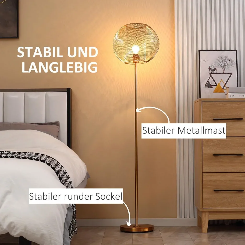 Stehlampe Wohnzimmer Stehleuchte 4