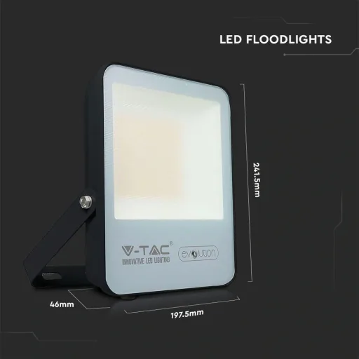 VT-4961 LED-Flutlichtstrahler - 50 W - 8000 Lm - 4000 K - schwarz