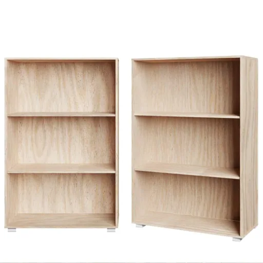Bücherregal "Vela" Eiche - 3 Fachböden